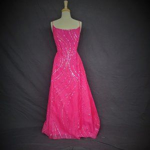 Brand NWT long ballgown dress with sequins